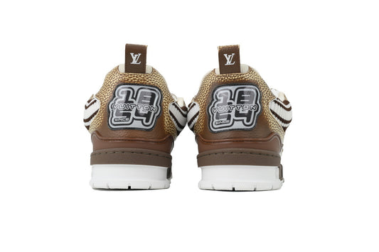 SK8 New Khaki Woolen Fabric Inspired by - Louis Vuitton Casual Sneakers
