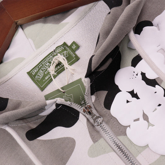 Inspired by -DENIM TEARS Main Line Kapok Camouflage Grey