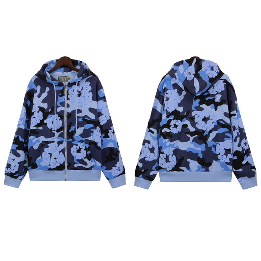 Inspired by -DENIM TEARS Main Line Kapok Camouflage Blue