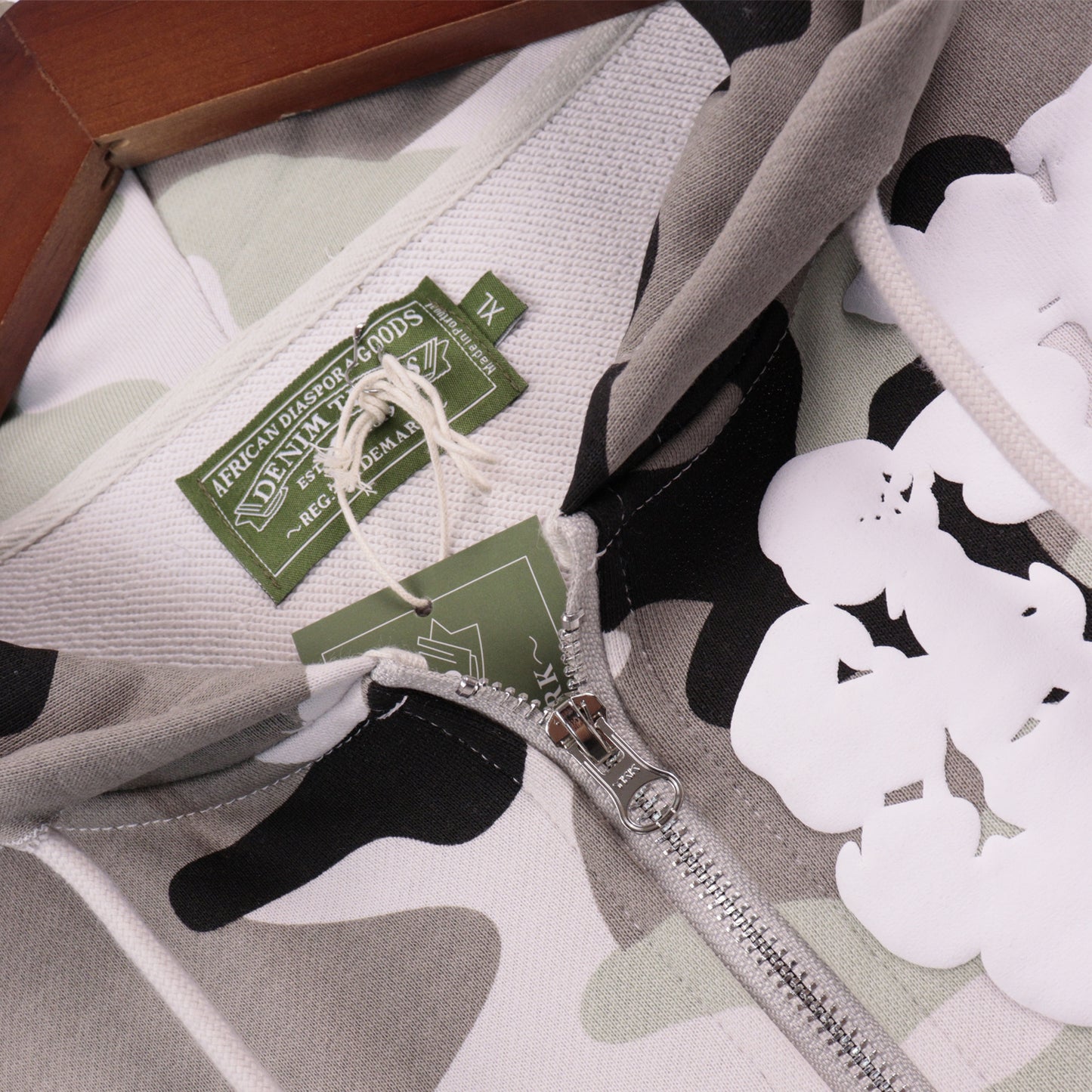 Inspired by -DENIM TEARS Main Line Kapok Camouflage Grey