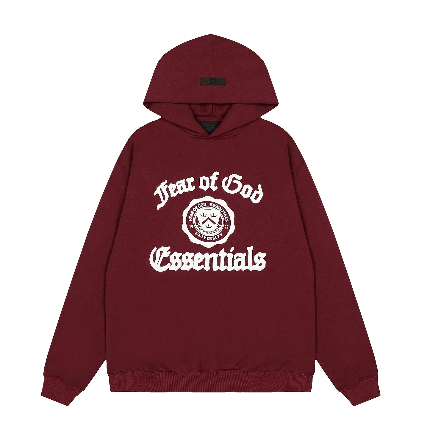 Essentials-inspired Fear of God Hoodie Maroon