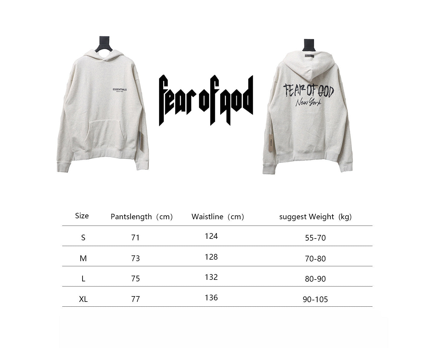 Fear of God - Inspired 24FW New York Exclusive Hoodie Off White