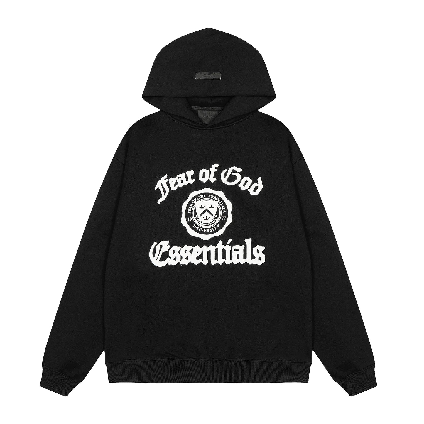 Essentials-Inspired Fear of God Hoodie Black