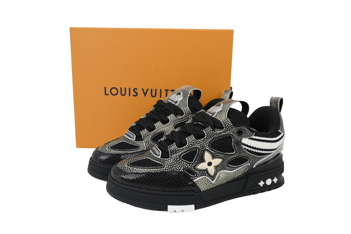 SK8 New Black Woolen Fabric Inspired by - Louis Vuitton Casual Sneakers