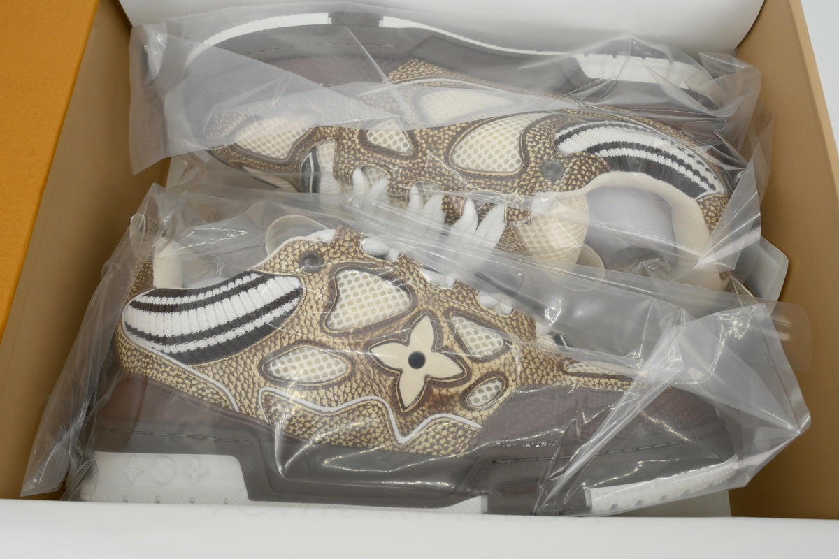 SK8 New Khaki Woolen Fabric Inspired by - Louis Vuitton Casual Sneakers