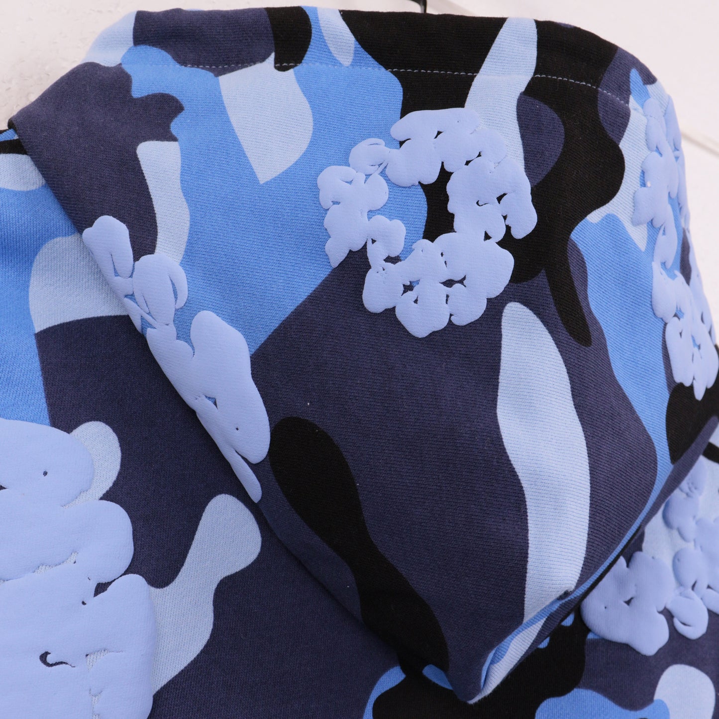 Inspired by -DENIM TEARS Main Line Kapok Camouflage Blue