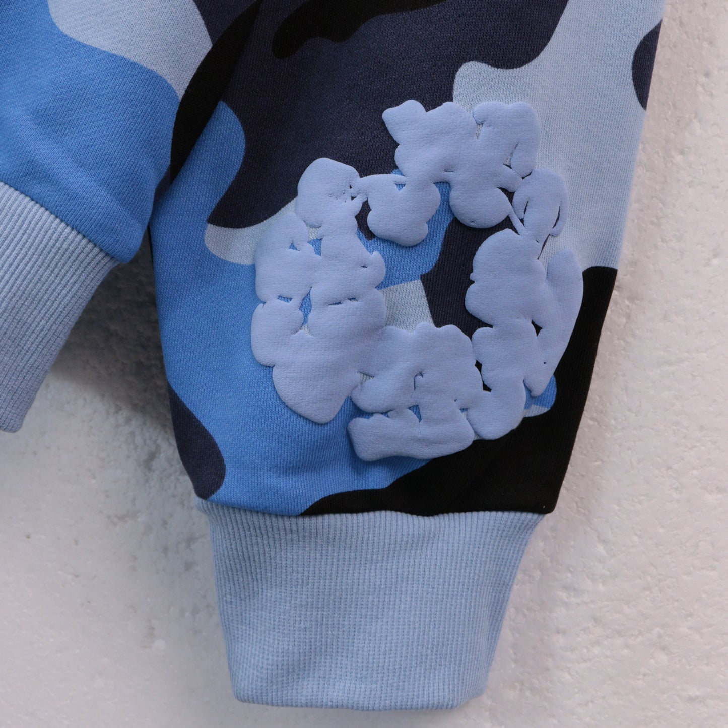 Inspired by -DENIM TEARS Main Line Kapok Camouflage Blue