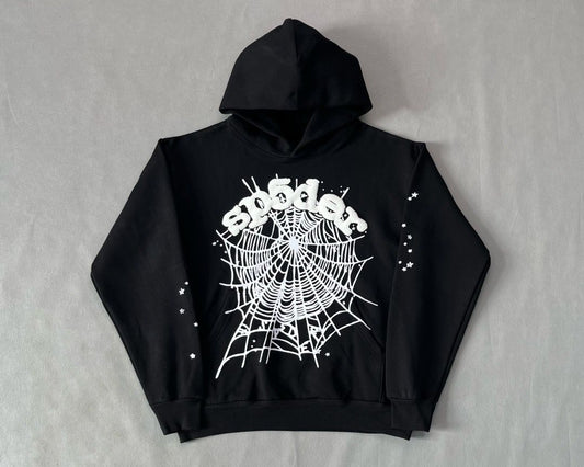 Sp5der Inspired Hoodie Black