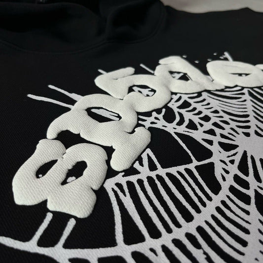 Sp5der Inspired Hoodie Black