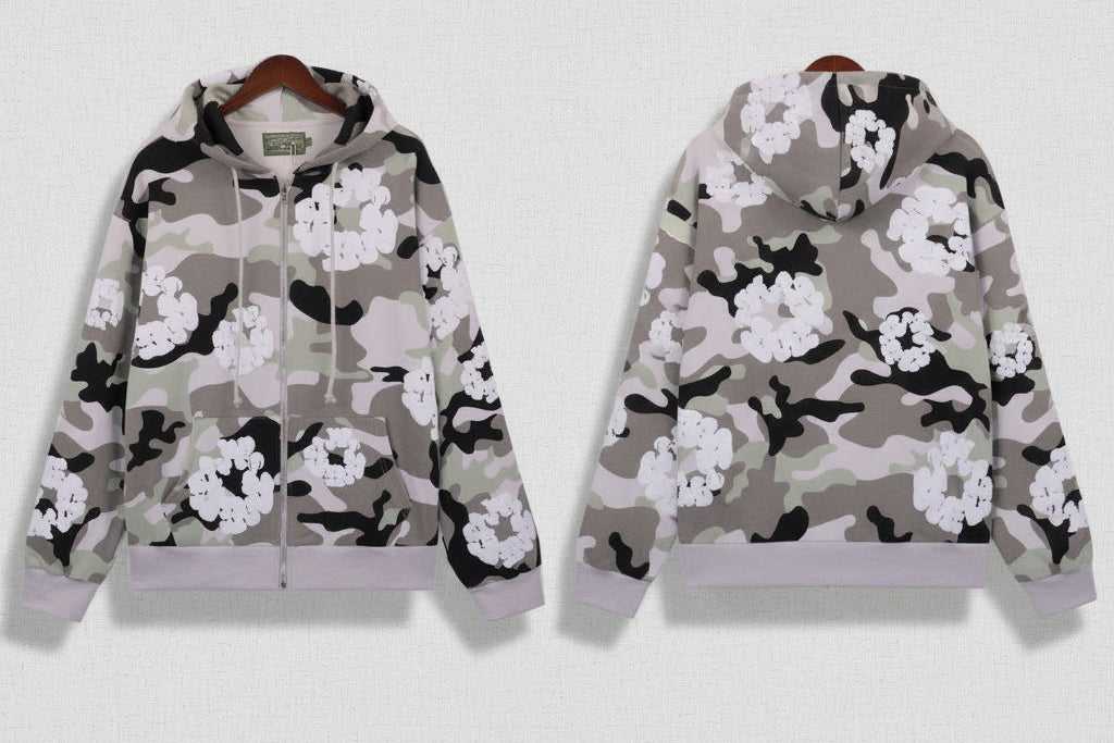 Inspired by -DENIM TEARS Main Line Kapok Camouflage Grey