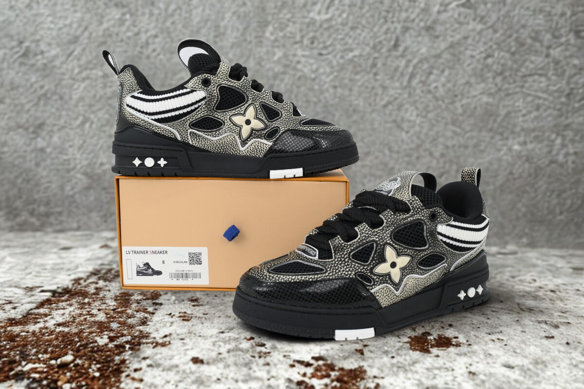 SK8 New Black Woolen Fabric Inspired by - Louis Vuitton Casual Sneakers