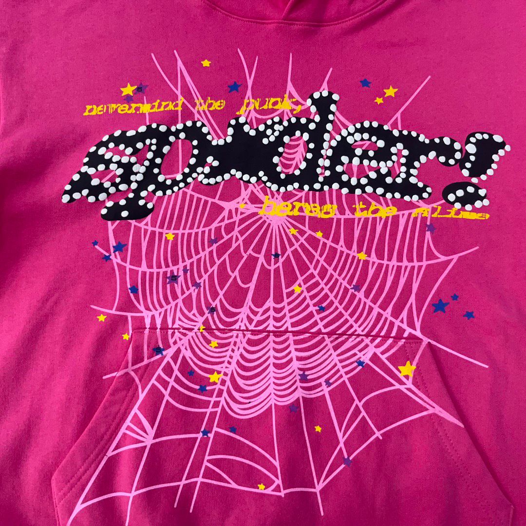 Sp5der Inspired Hoodie Pink