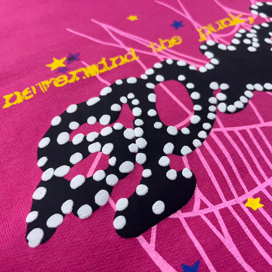 Sp5der Inspired Hoodie Pink