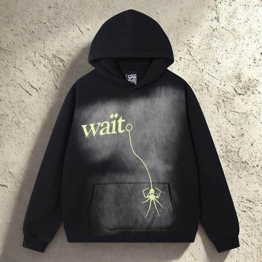 WAIT Gradient Sp5der-Inspired Hoodie – Streetwear NZ