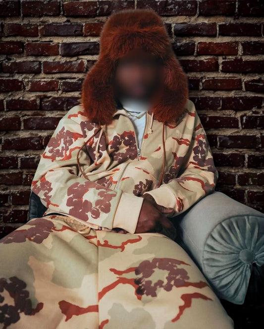 Inspired by -DENIM TEARS Main Line Kapok Camouflage Apricot