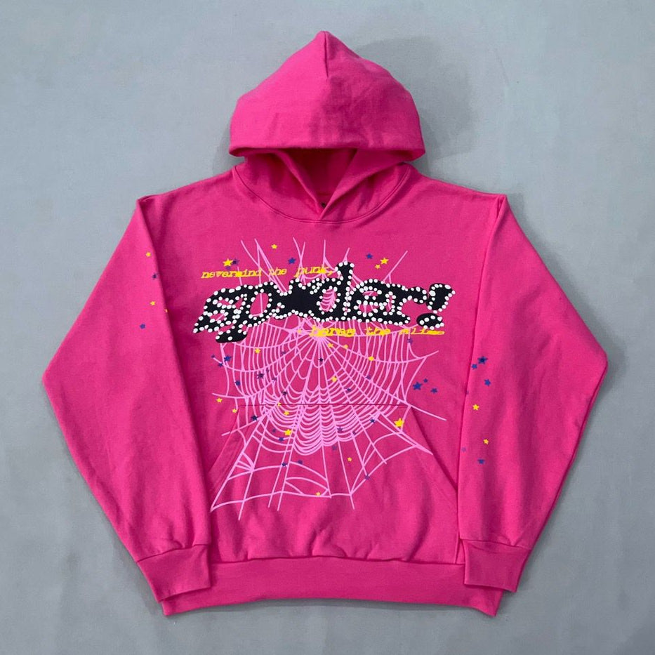 Sp5der Inspired Hoodie Pink